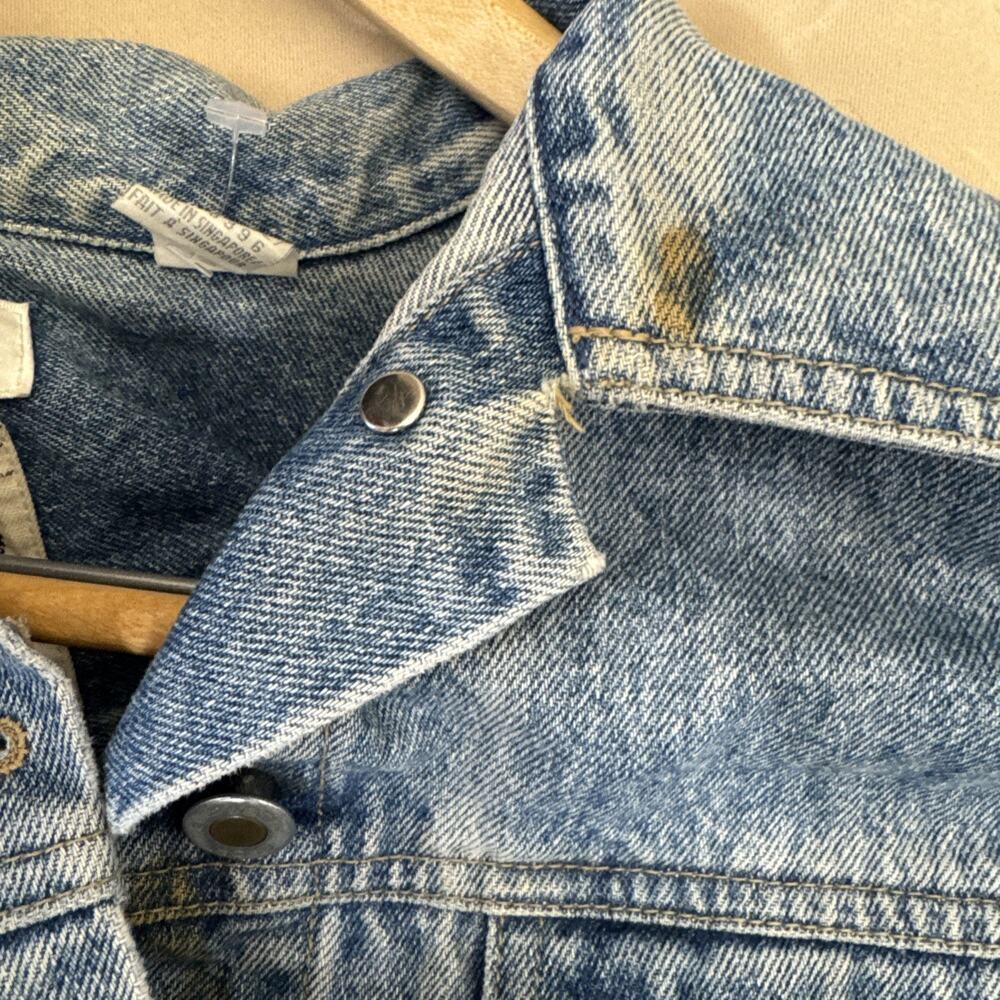 Vintage Elisabeth Liz Claiborne Blue Denim Jacket Western Cowboy Women’s 18 - Picture 7 of 7